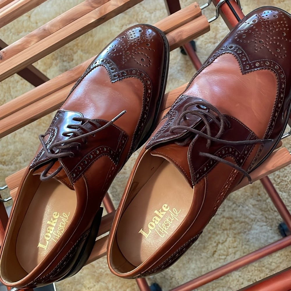 Loake lifestyle Men’s Pangbourne Brown Two Tone Shoes Size 11 H